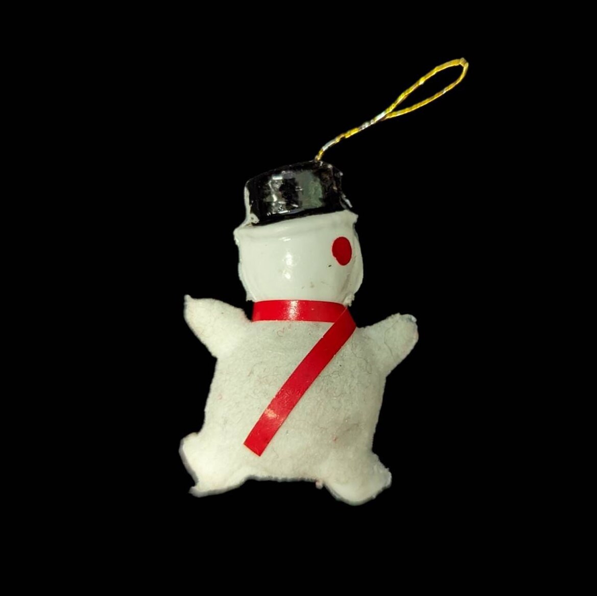 Tiny Snowman - Vintage Blow Mold Christmas Ornaments (SOLD SEPERATELY)