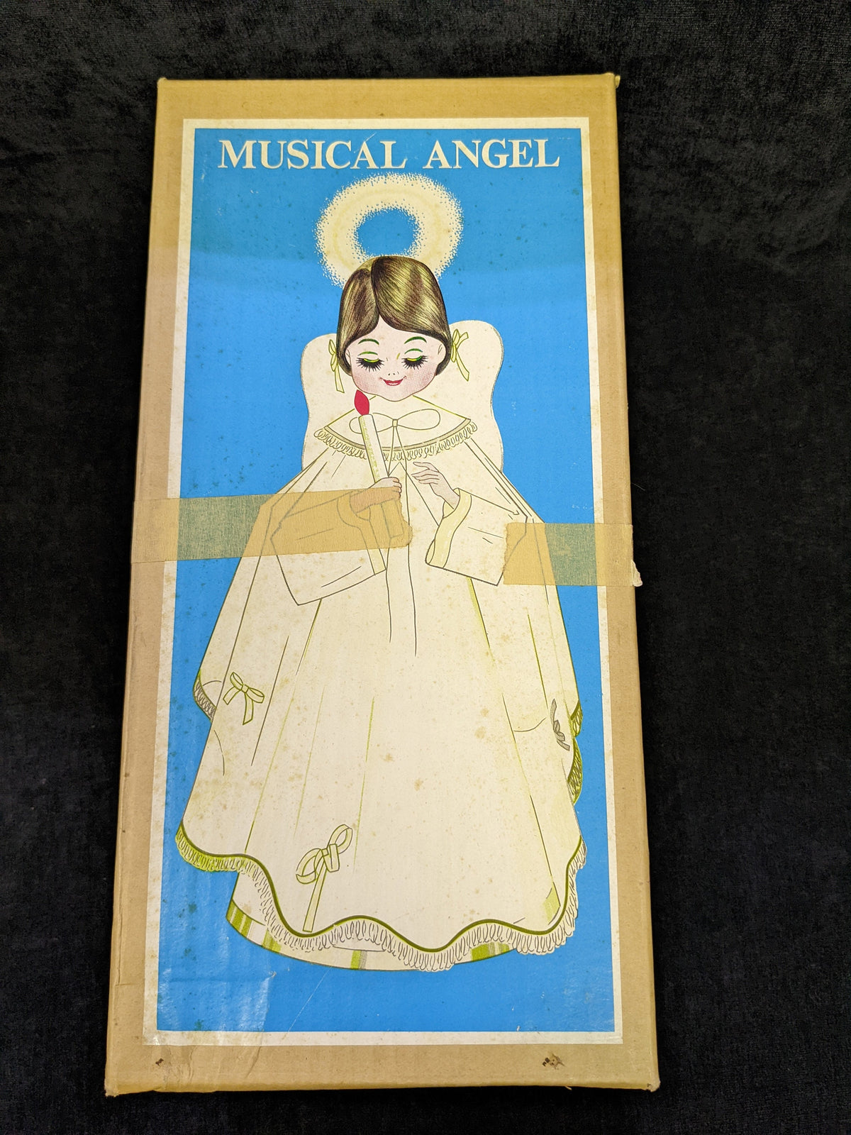 Mid Century MCM Musical Rotating Angel in Original Box, from Japan
