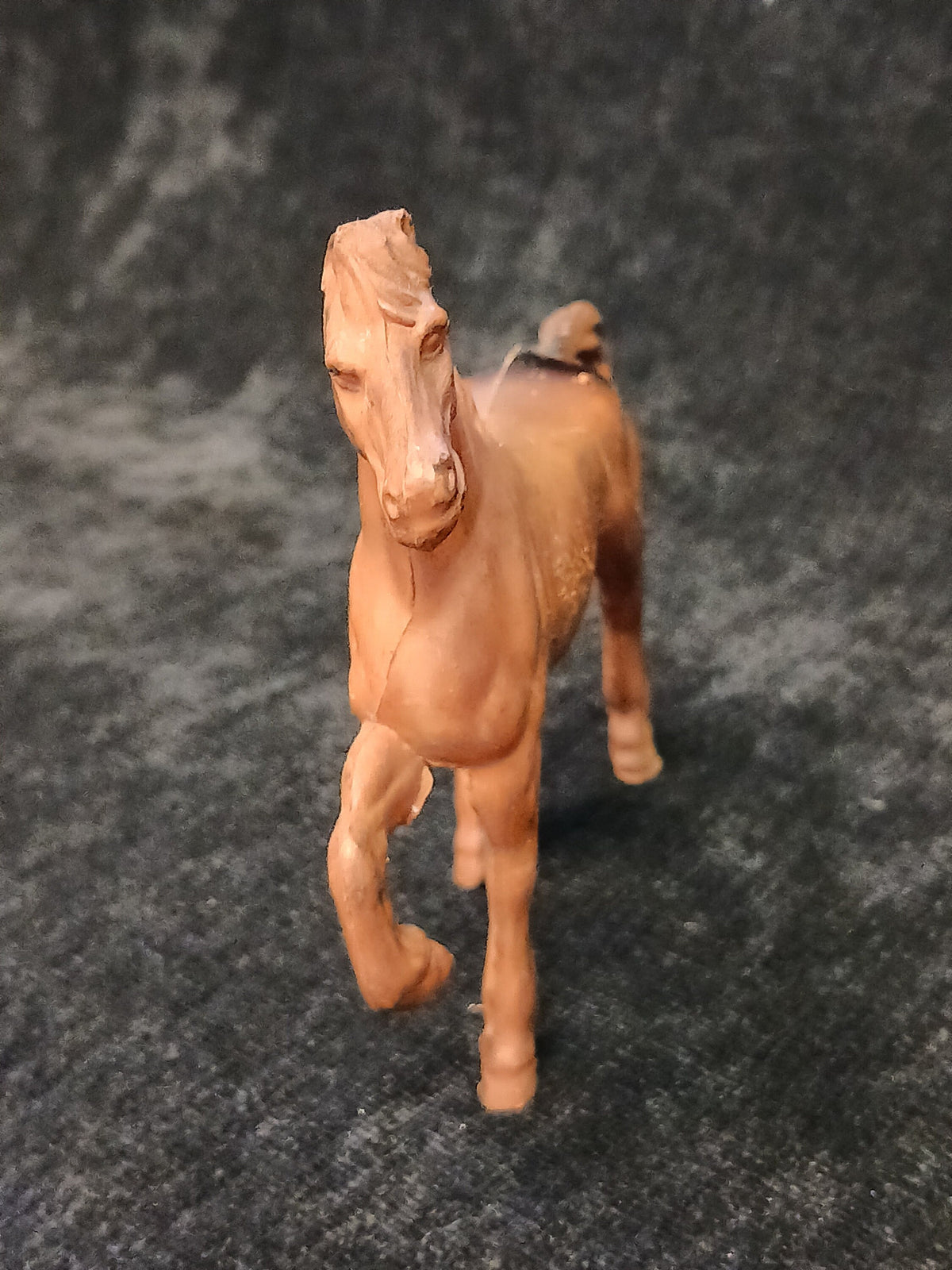 Brown Rubber Horse Figurine