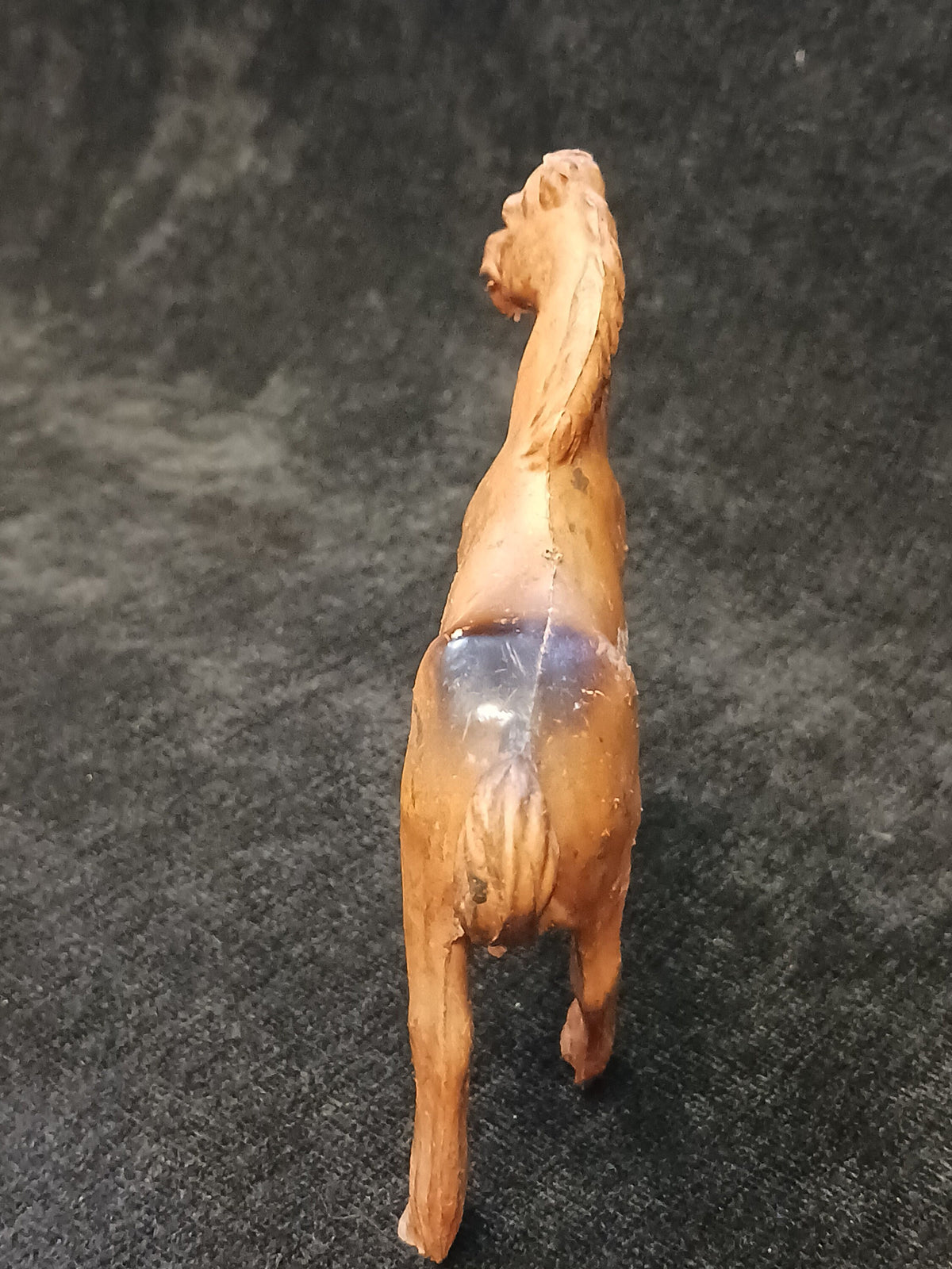 Brown Rubber Horse Figurine