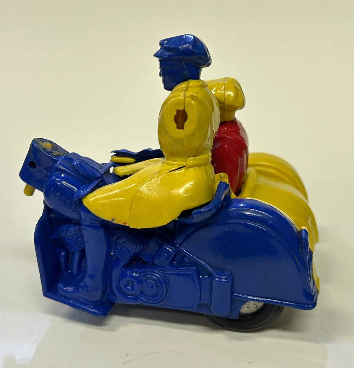 Nosco Plastic Motorcycle with Sidecar Not Complete -  Sold for Parts - Vintage 1940s - 2 Sold individually