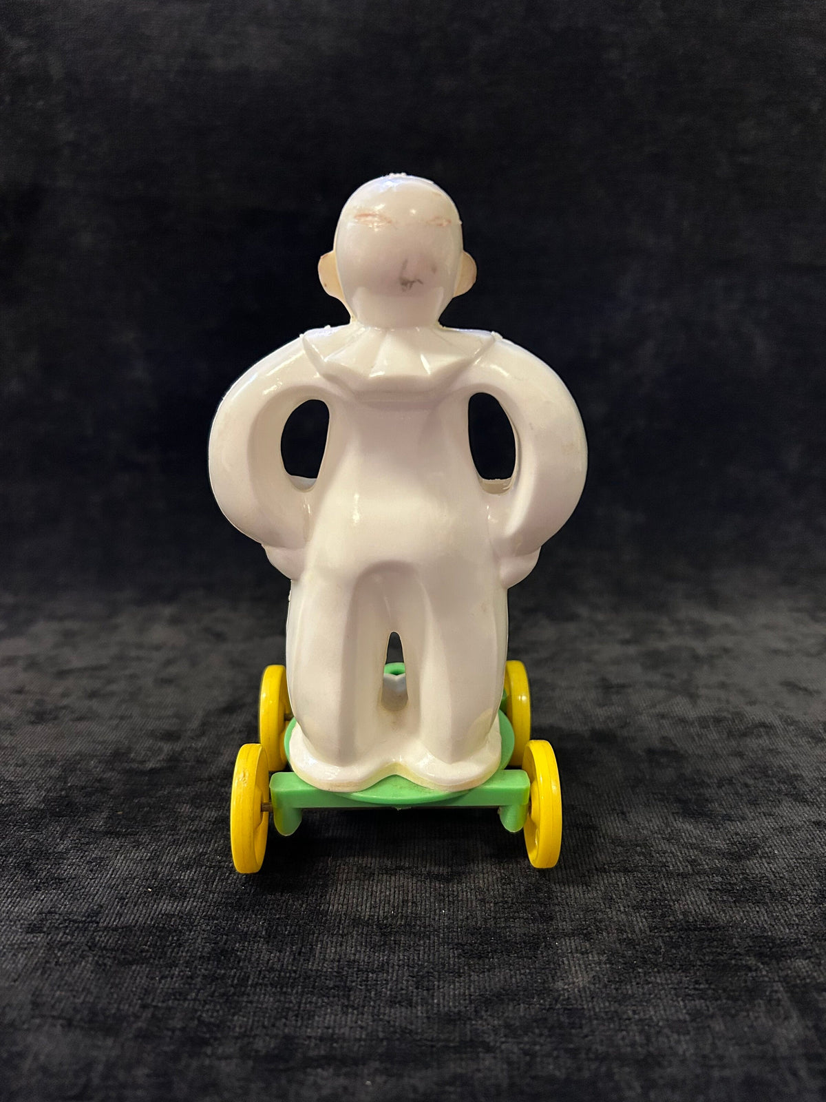 Rosen Rosbro War II Patriotic - Very RARE Character - Zook the Clown  Plastic Mold as base - Pull Toy Candy Container- Armistice Day Toy?