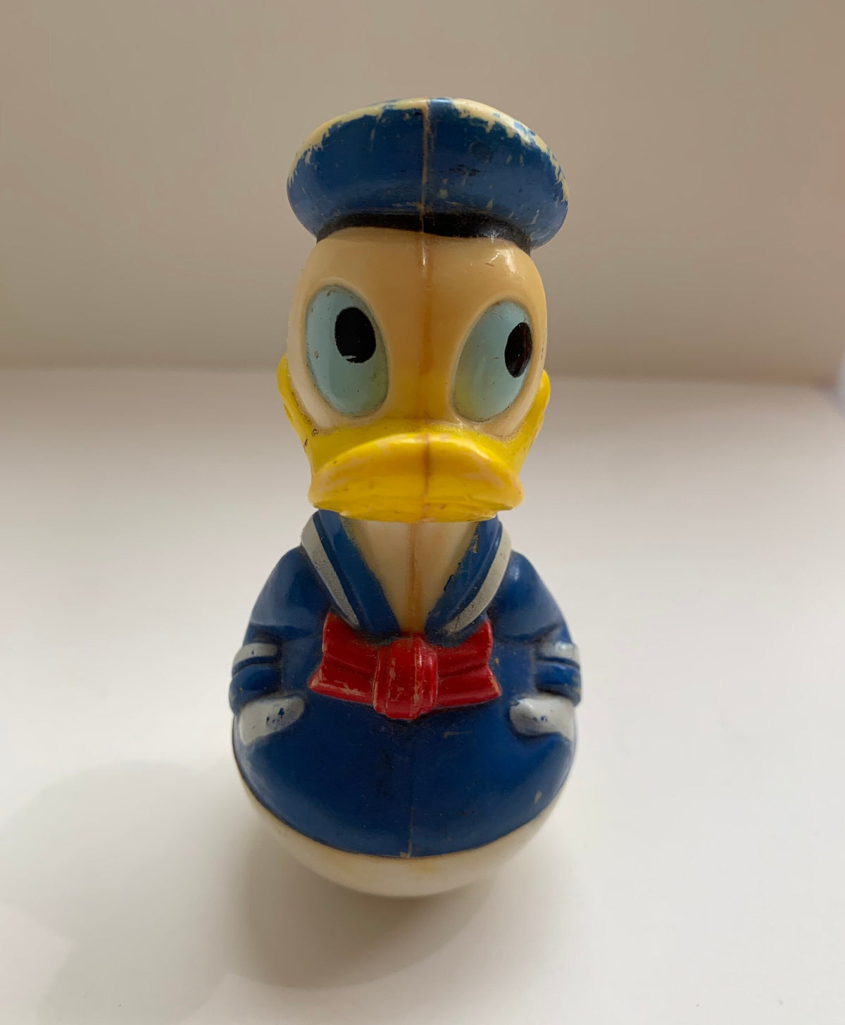 1970s  Disney Roly Poly Donald Duck Toy Made by Gabriel Industries, New Jersy
