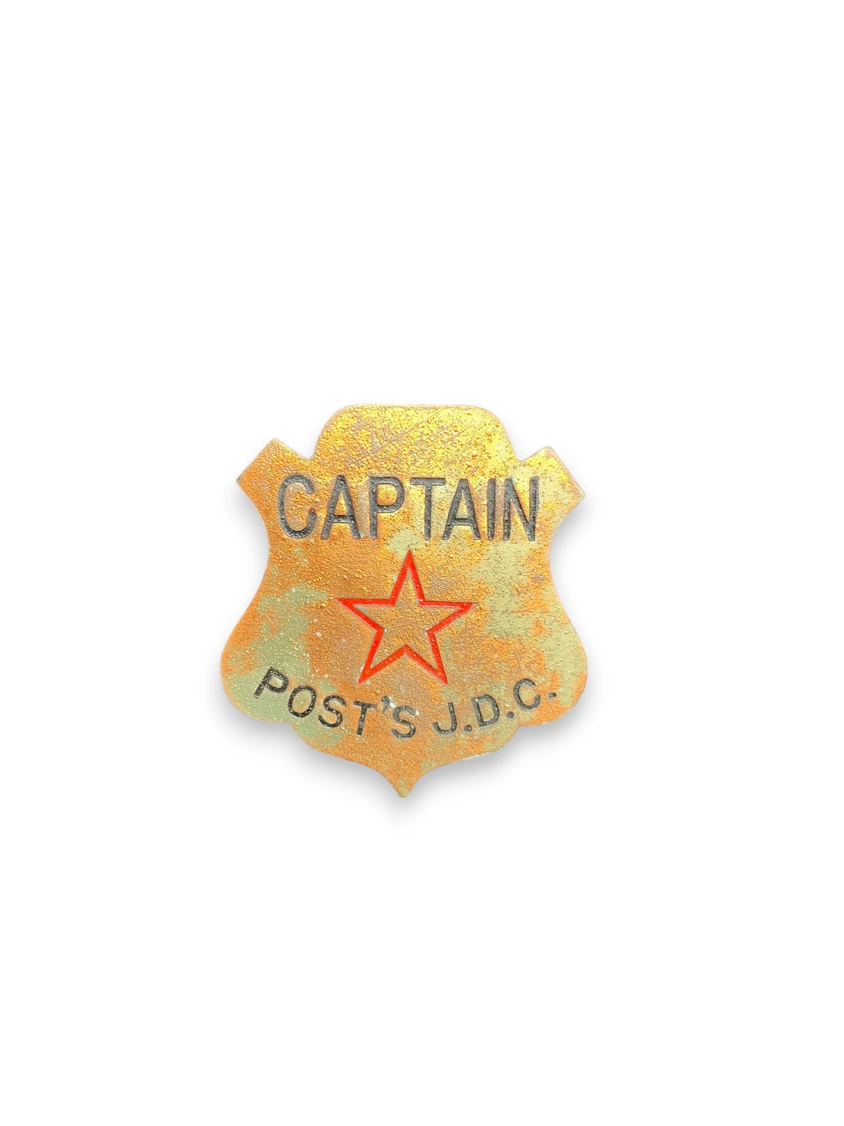 Post Cereal Premium - J.D.C. Captain's Badge with Red Star