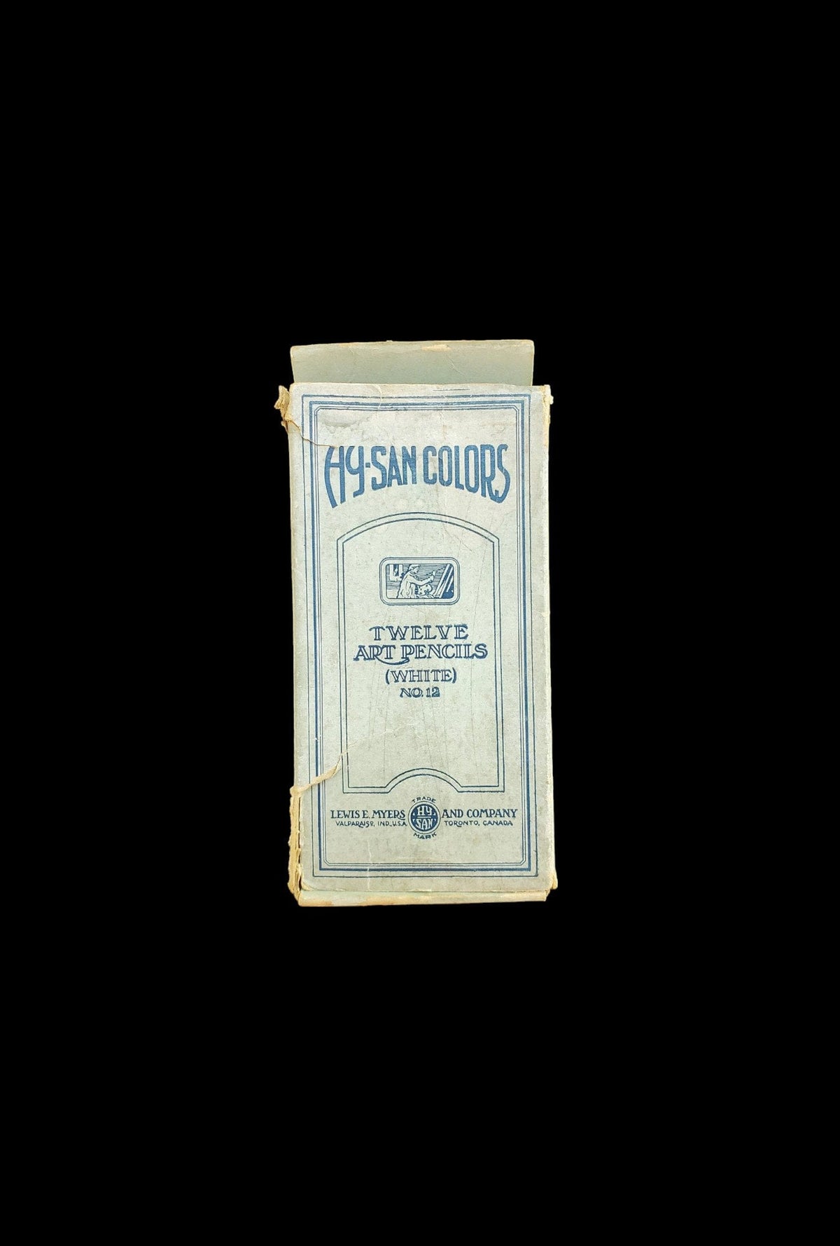 Rare Hy-San White Chalk Art Pencils Vintage