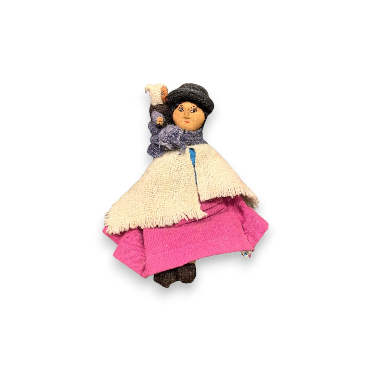 Handmade Cloth Peruvian Andean Doll - Original Peruvian Tourist Item