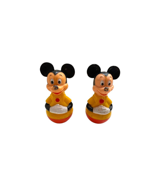 Disney Vintage Mickey Mouse Roly Poly Weeble Wobble 1970's