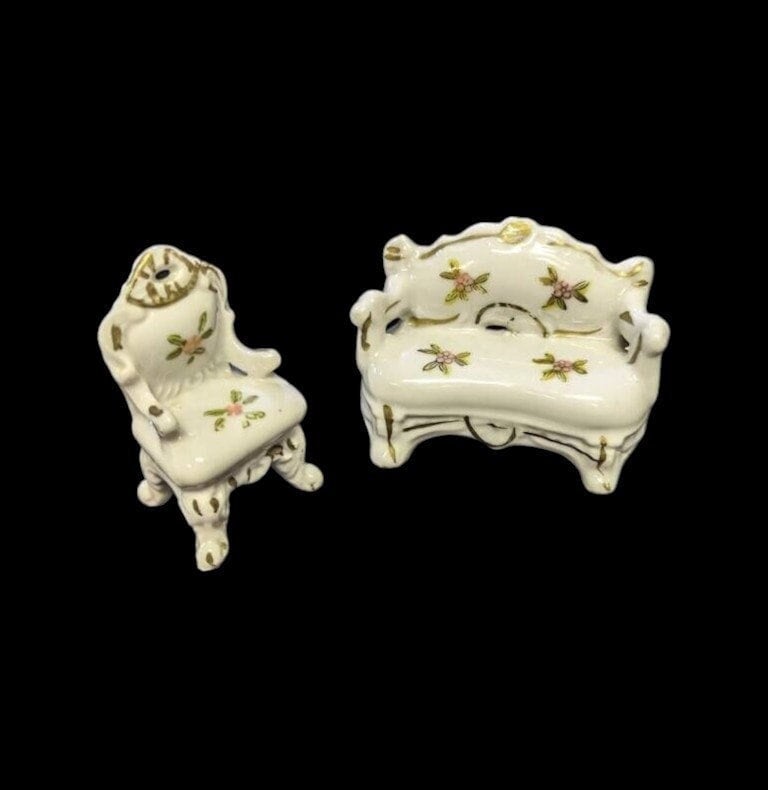 Japan Porcelain Dollhouse Furniture - Sold as a set  Vintage