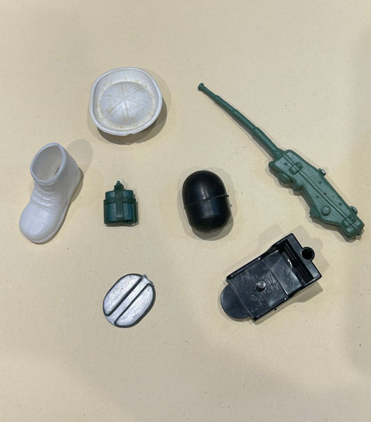 G.I. Joe Accessories- 7 Piece Lot - Sold as one unit - G.I. Joe Naval Man