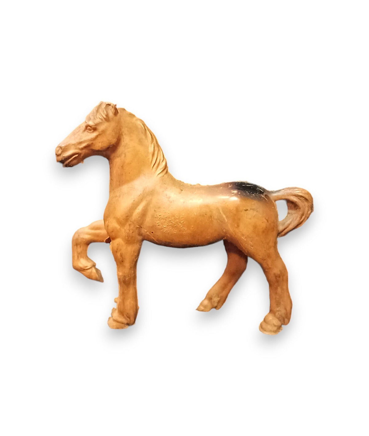 Brown Rubber Horse Figurine