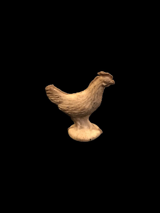 Auburn Chicken Hen Fowl Rubber Toy - from Farm Set