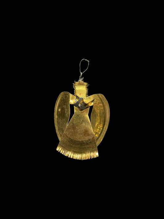 Upcycled Can Top Angel Christmas Ornaments - Tramp Art