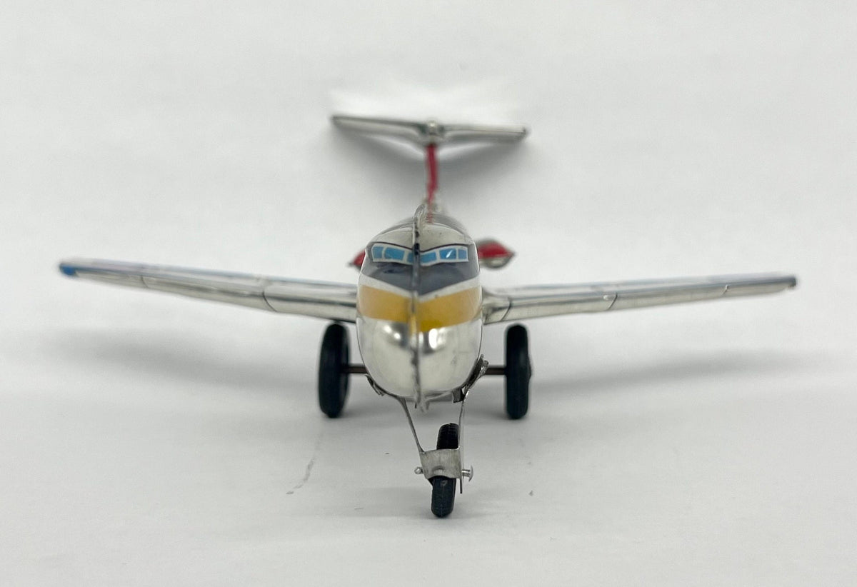 United F272 - RARE Boeing 727 Tin Litho Friction Airplane - Made in Japan - Friction Works Well - 1970s Tin Litho Jet Plane -Great Condition