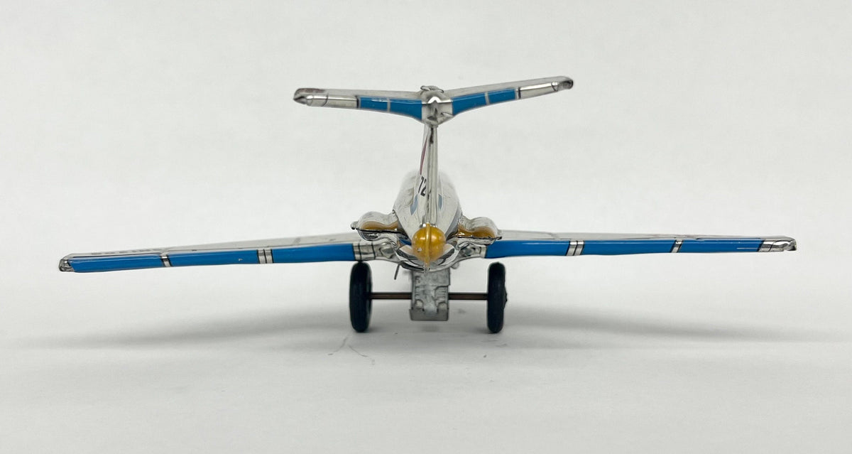 United F272 - RARE Boeing 727 Tin Litho Friction Airplane - Made in Japan - Friction Works Well - 1970s Tin Litho Jet Plane -Great Condition