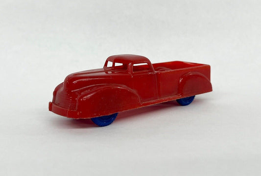 Renwal Red Pickup No. 62 - RED Truck Blue Wheels- 1950s- Made in USA