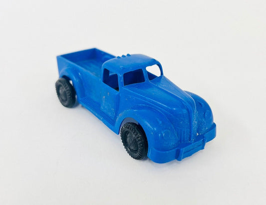 Ideal Toy Pickup Truck - Plastic Blue Pickup - Made in the USA -  I -392 No.3 - 1940 Ford Pickup Truck original tires