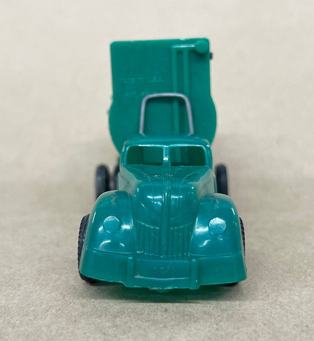 RARE Concrete Mixer Truck - Ideal Mechanical Toy, Made in the USA - No. I-662 2 - Original tires work Lift Mechanism on side works perfectly