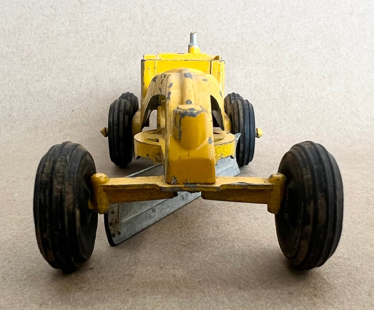 Yellow  Snow and Pavement Scraper-Road Grader- Tootsie Toy- 1950's-  Original Paint And Tires - Chicago 24 - Rare find!