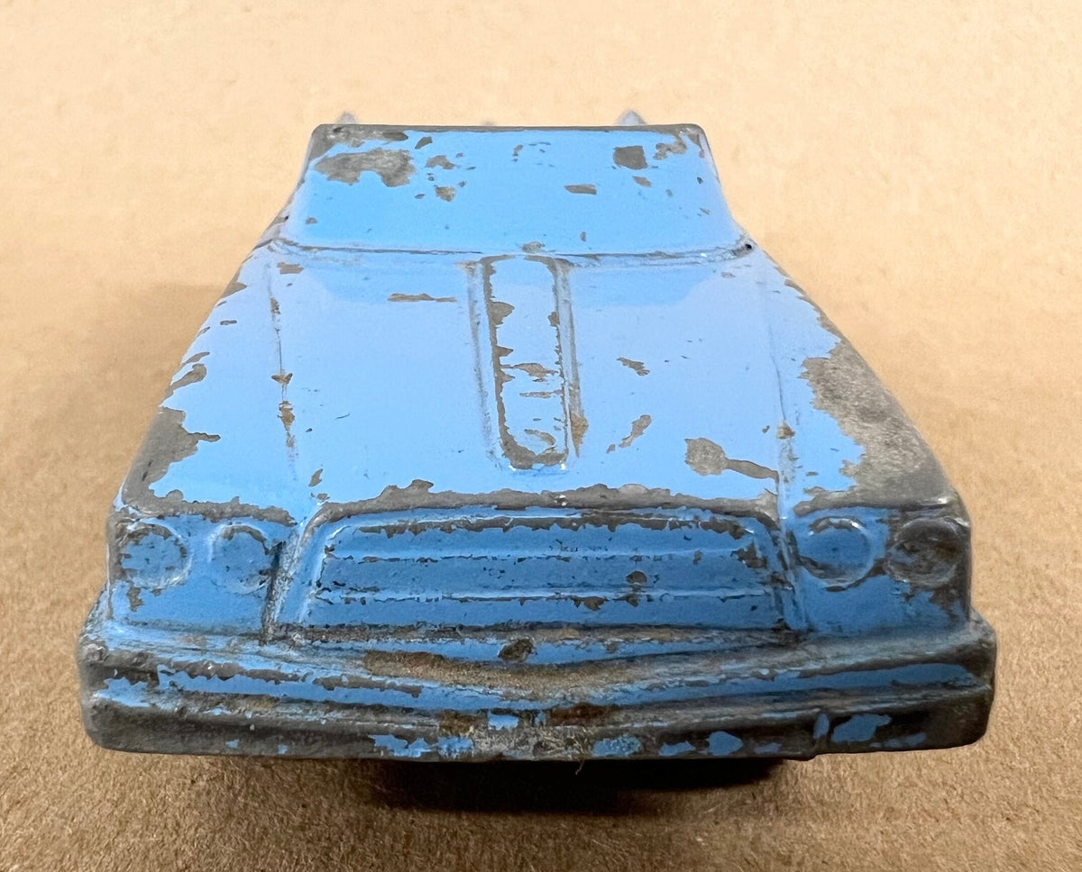1967 Light Blue Tootsie Toy Chrysler Convertible - Original Paint and Tires