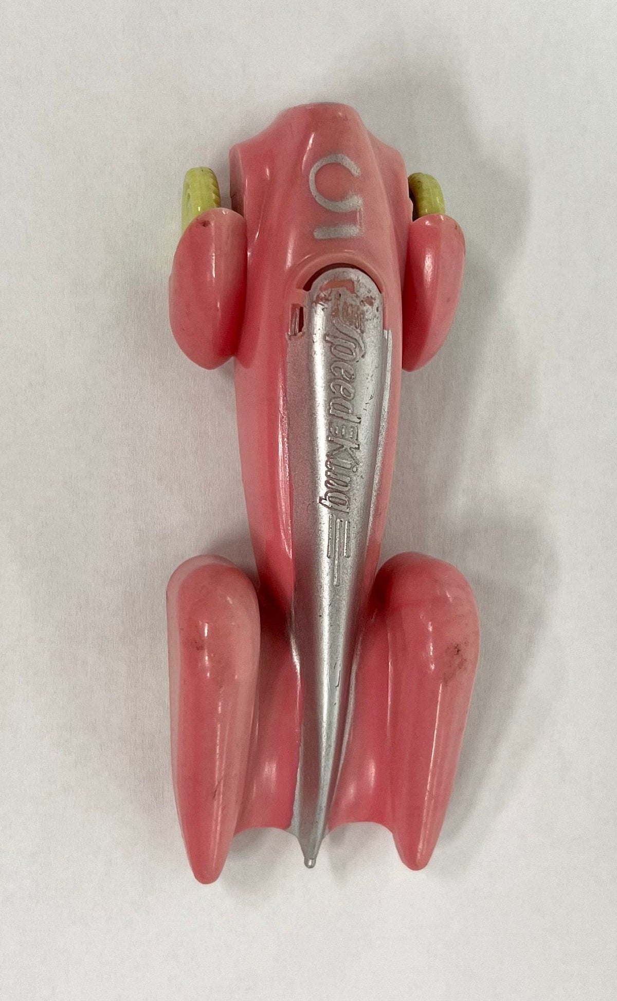 Renwal Speed King 88 Pink And Silver Roadster Toy Car Number 5 - Original Paint And Tires
