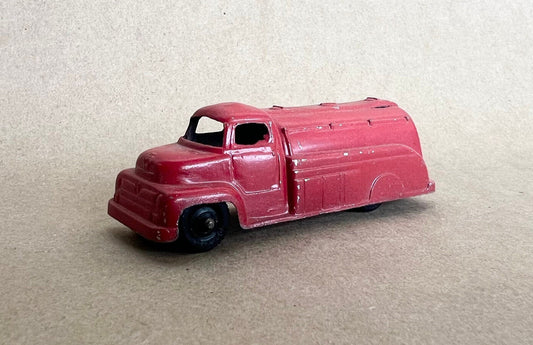 Red Oil Tanker- Tootsie Toy- 1950's - Chicago - Made in the USA Great condition- Original tires-tiny paint loss