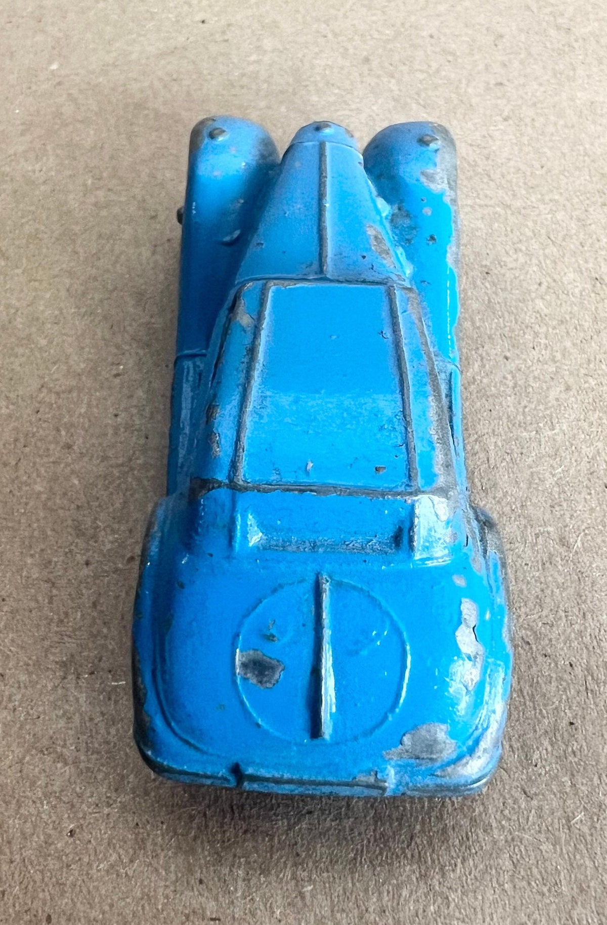 1969Tootsie Toy Green Tow Truck- Blue 1939 Mercedes Benz- Minature Metal Die Cast by Tootsie - Original Paint and Tires - Great Condition