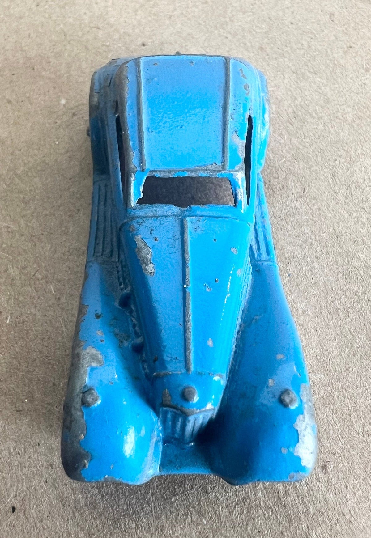 1969Tootsie Toy Green Tow Truck- Blue 1939 Mercedes Benz- Minature Metal Die Cast by Tootsie - Original Paint and Tires - Great Condition