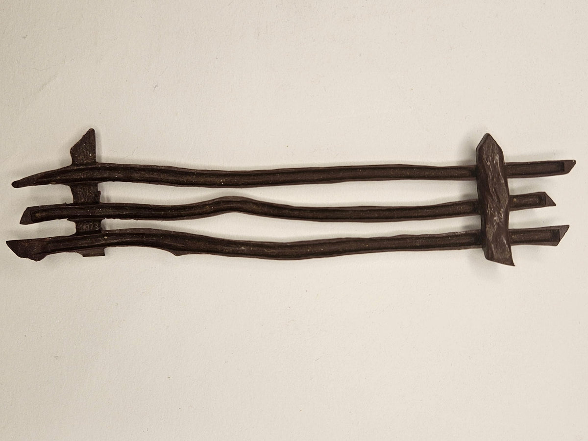 1960s Marx Fort Plastic Fence Piece- Horse Corral Toy -Marx  Old Western Stlye Section of Corral Fence